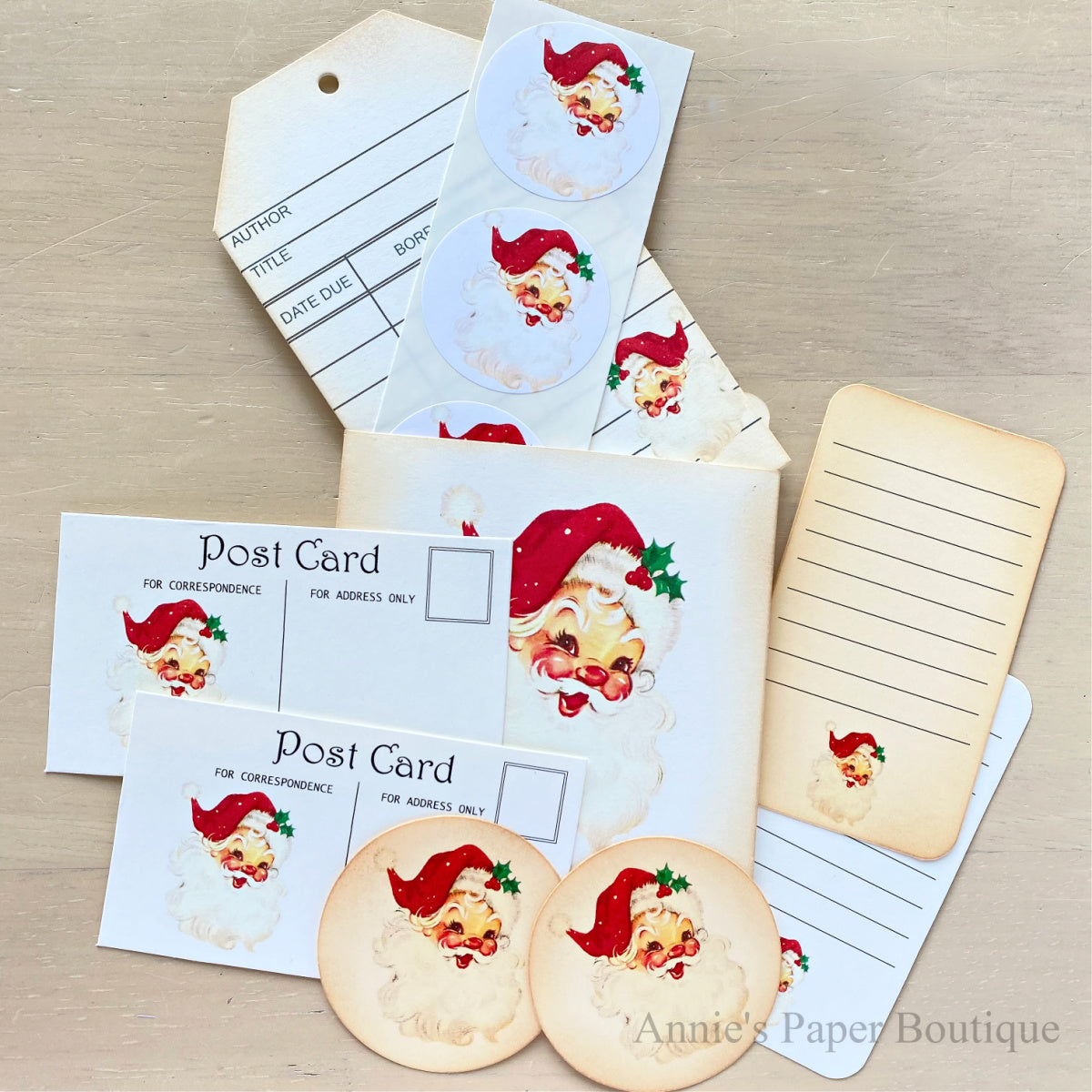 Santa Stuffed Journaling Pocket