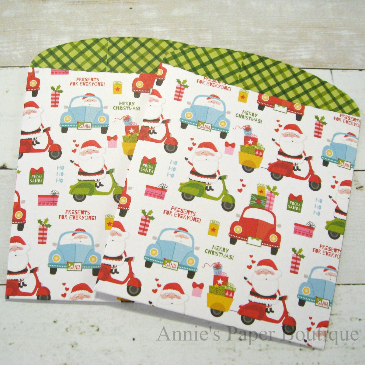 Santa Delivers Large Paper Pockets