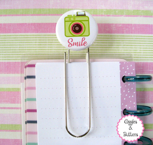 Smile Camera - Button Paper Clip