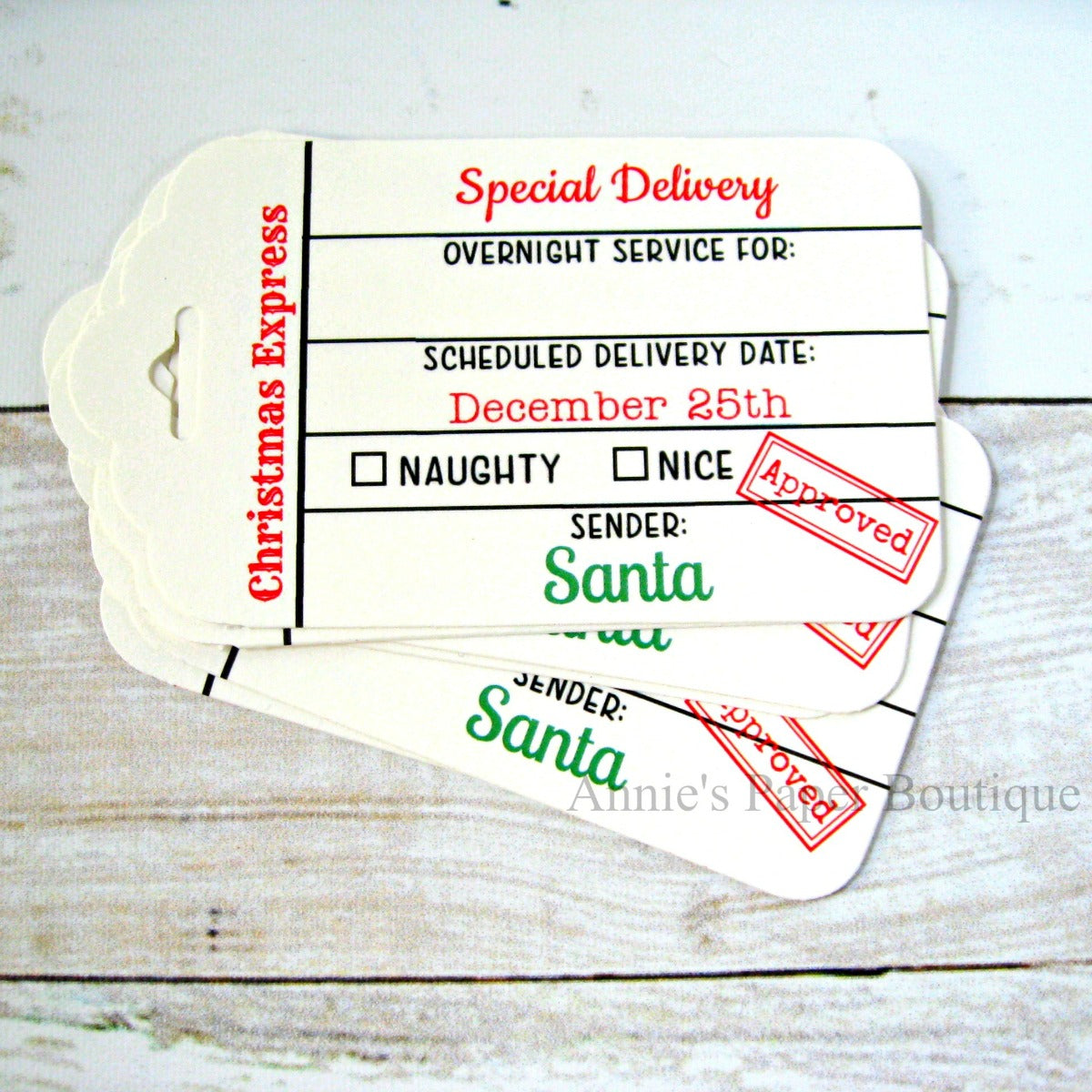 Special Delivery Christmas Express Tags