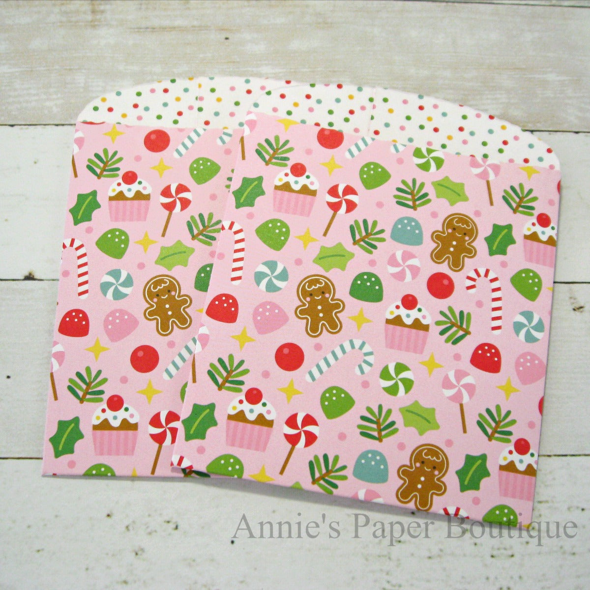 Sugarplums Large Paper Pocket