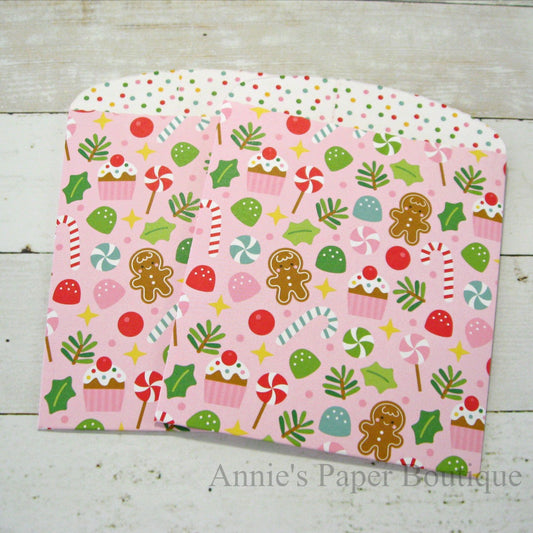 Sugarplums Large Paper Pocket