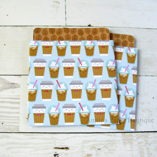 To Go Coffee Library Pockets - 3-1/2" x 4-1/8"