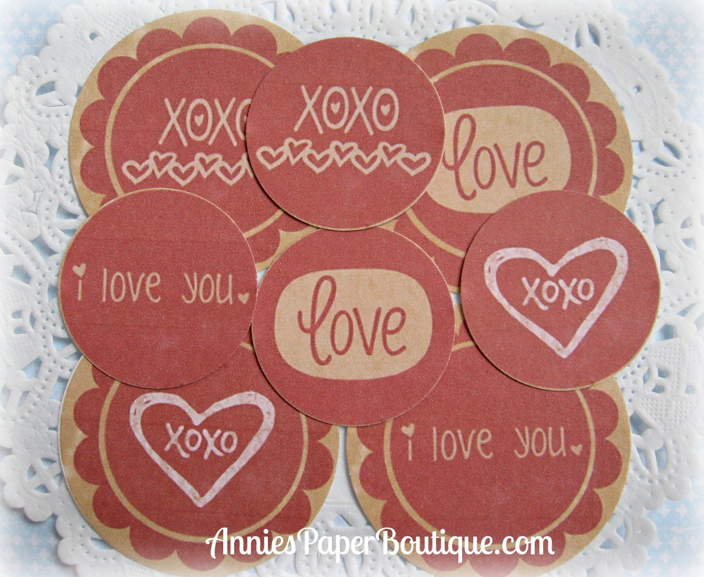 Vintage Love Print & Punch Tags