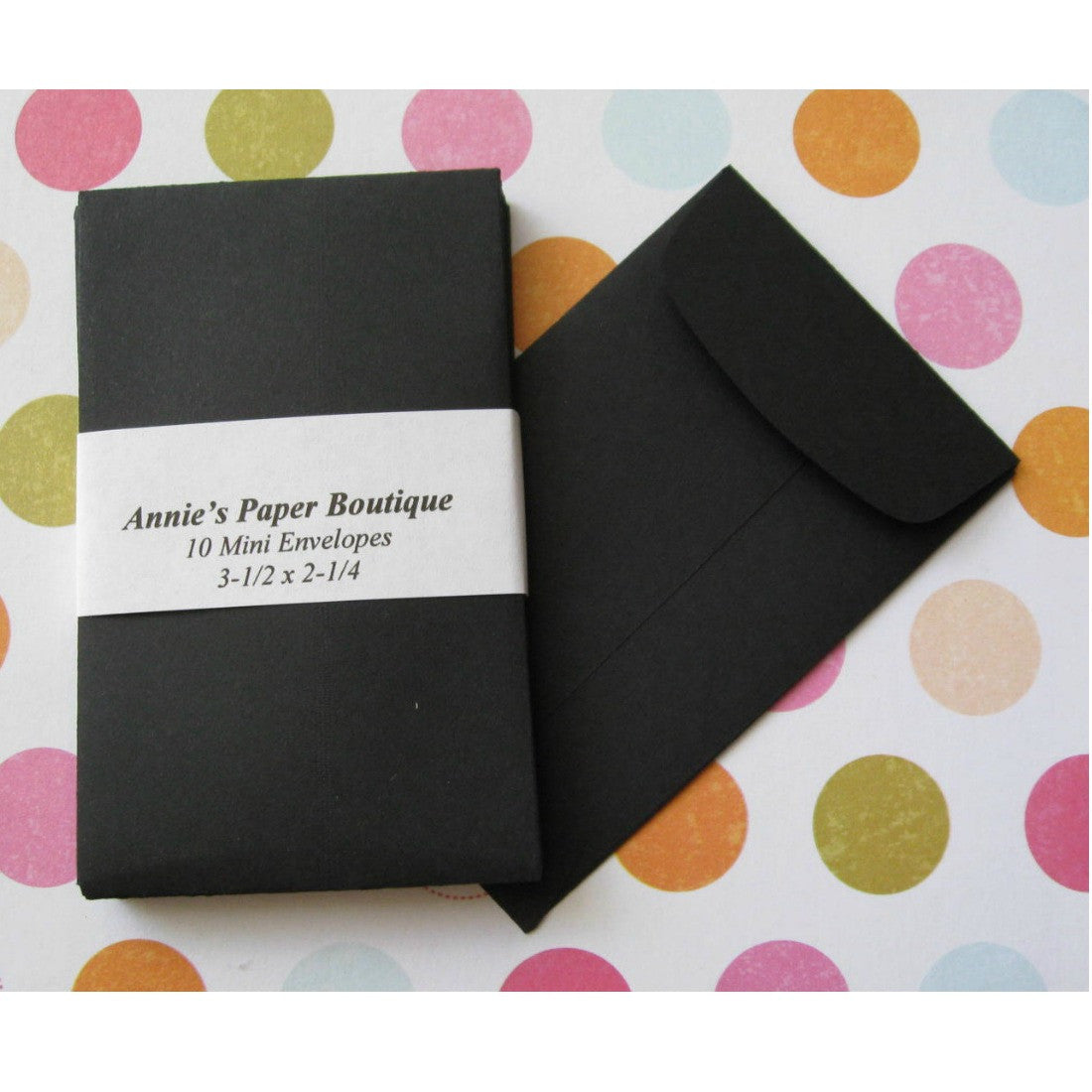 Black Coin Envelopes, Mini