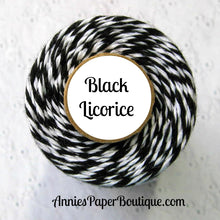 Black Licorice Trendy Bakers Twine - Black & White