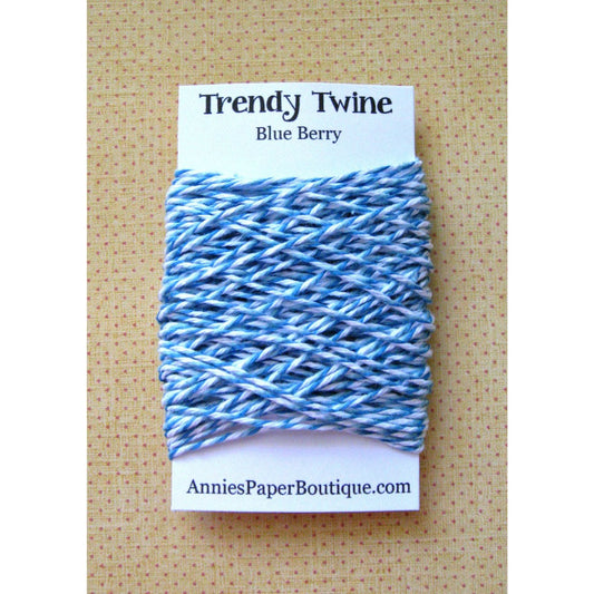 Blue Berry Trendy Bakers Twine Mini - Blue, Light Blue, & White