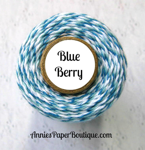 Blue, Light Blue, and White Trendy Bakers Twine