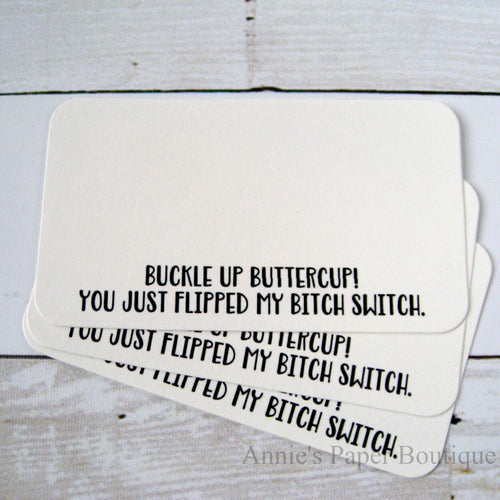 Buckle Up Buttercup Mini Note Cards
