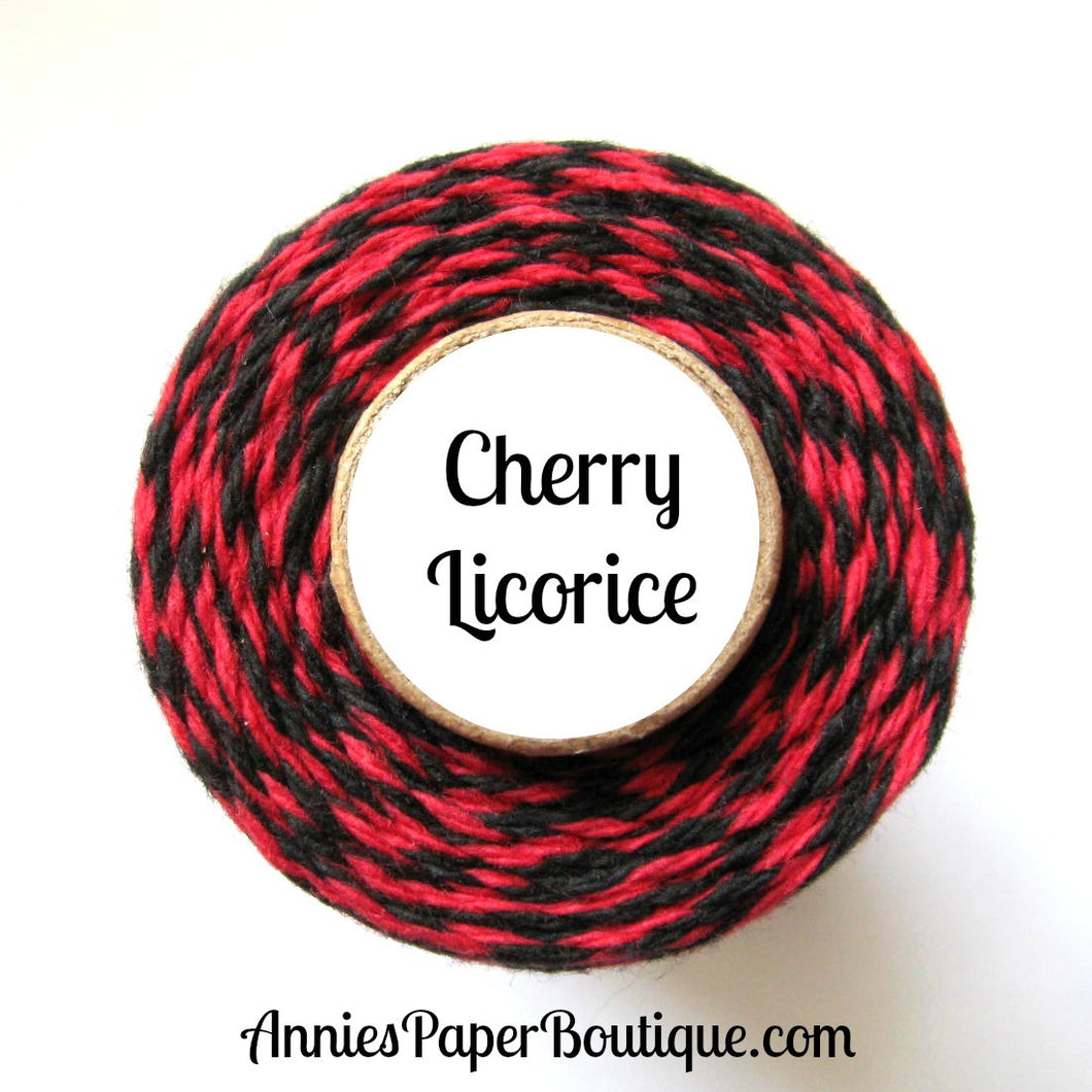 Red and Black Trendy Bakers Twine
