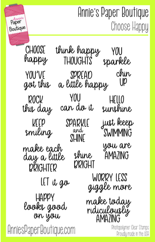 Choose Happy Stamps - 4x6
