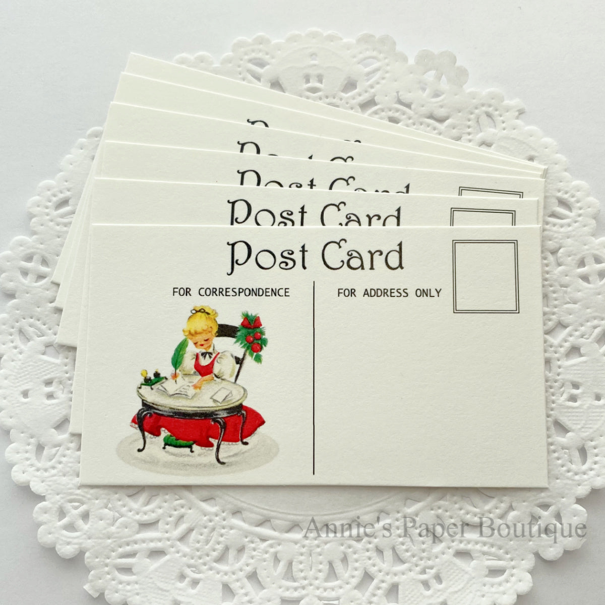 Christmas Letters Mini Postcards