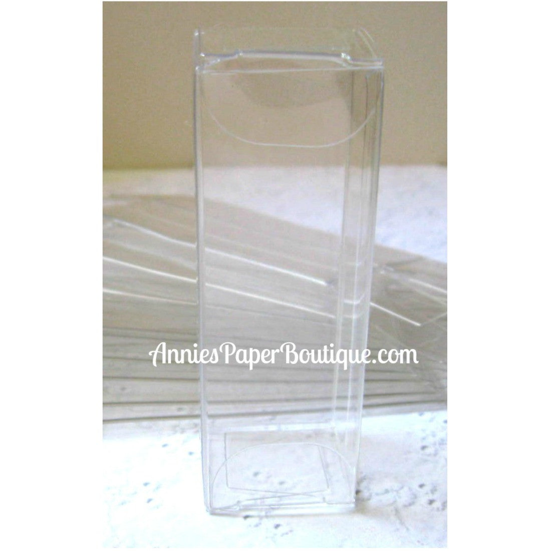 Short Candy Chutes - 1" x 3" Clear Boxes