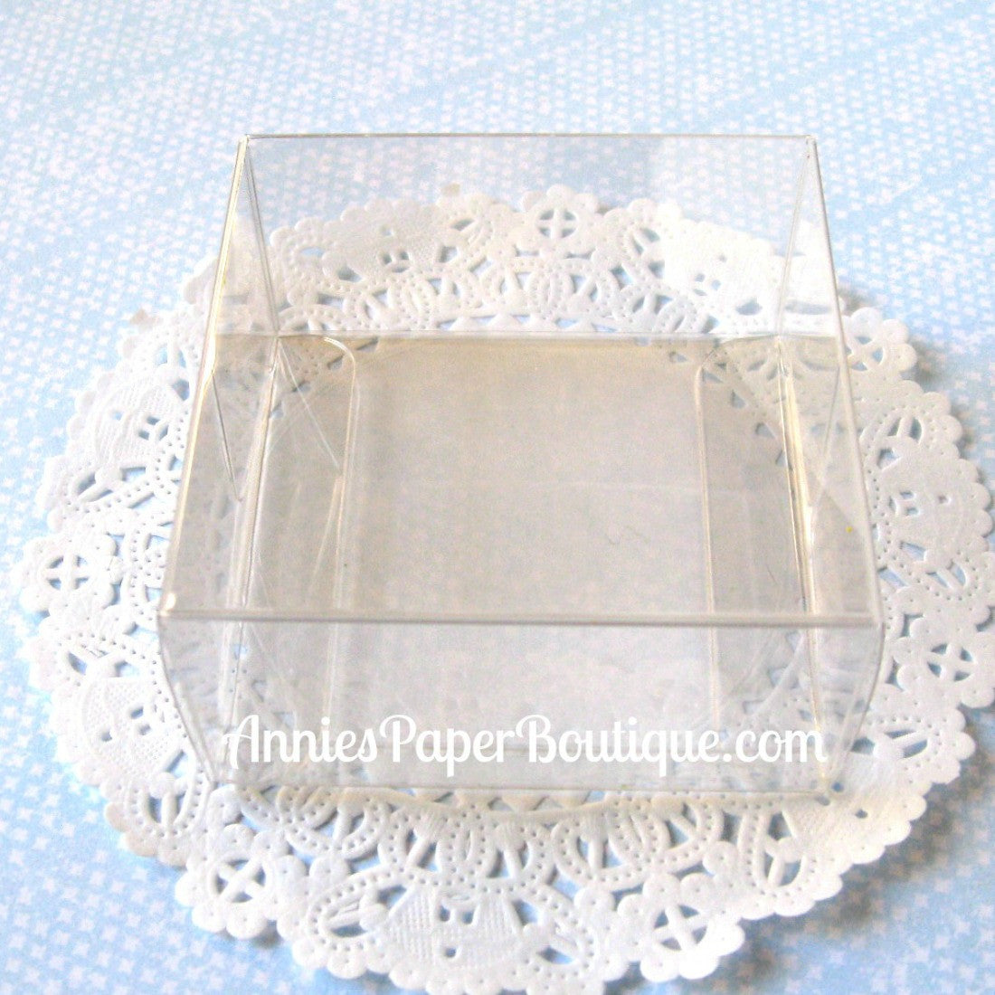 Chocolate Boxes - 2-3/4" x 2-3/4" Clear Boxes