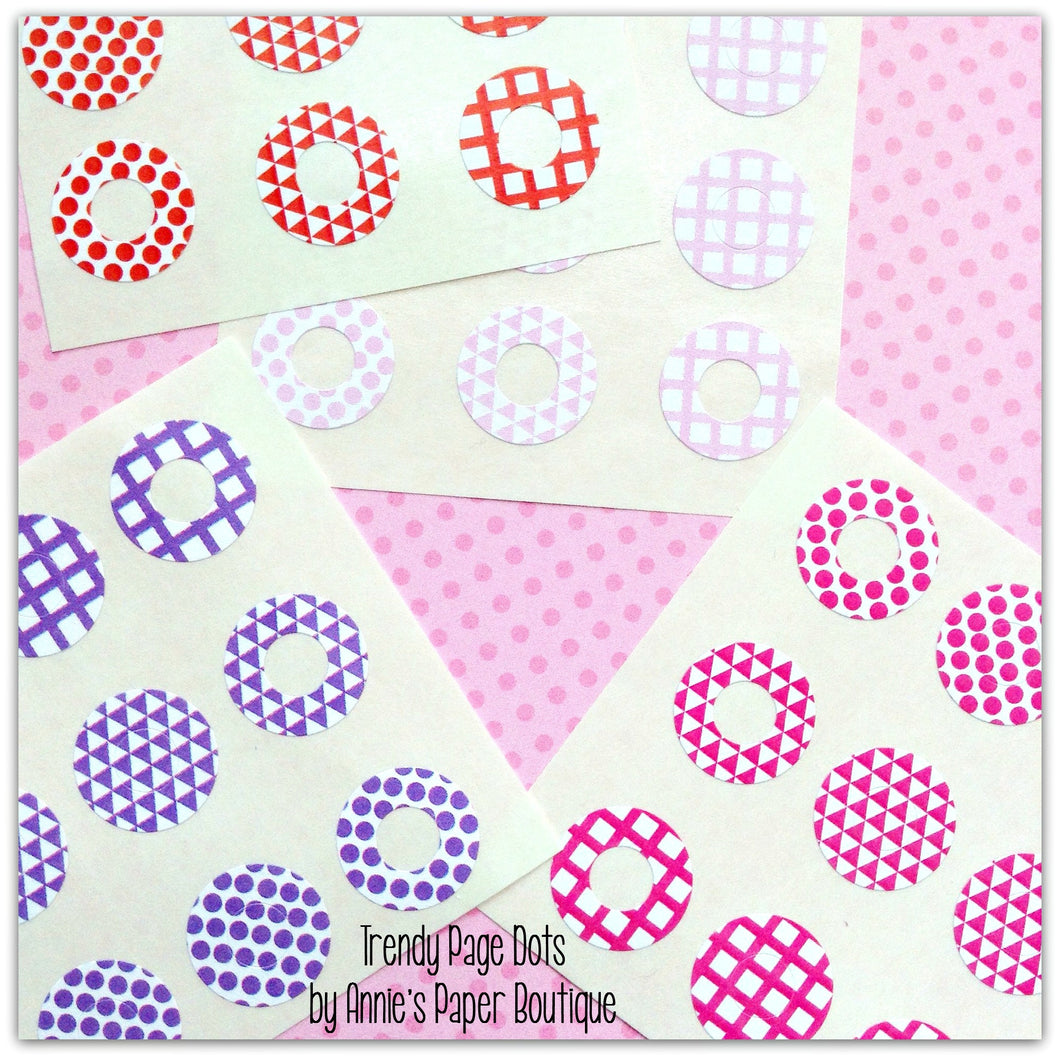 Color Me Happy Trendy Page Dots - Reinforcement Stickers