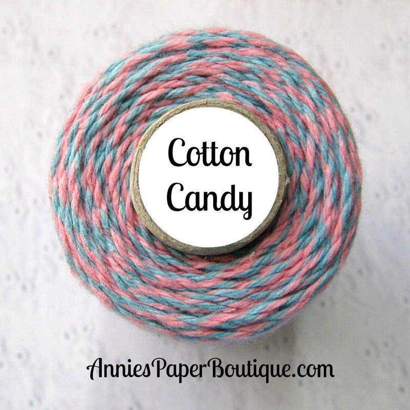 Cotton Candy Trendy Bakers Twine Light Blue Light Pink