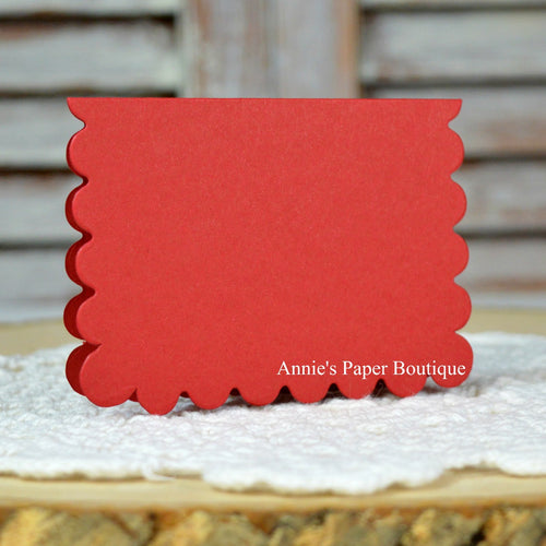 Cranberry Scallop Note Cards