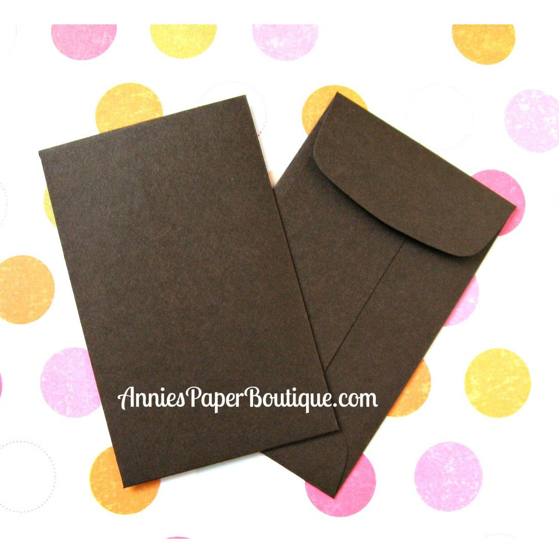 Brown Coin Envelopes, Mini Open end