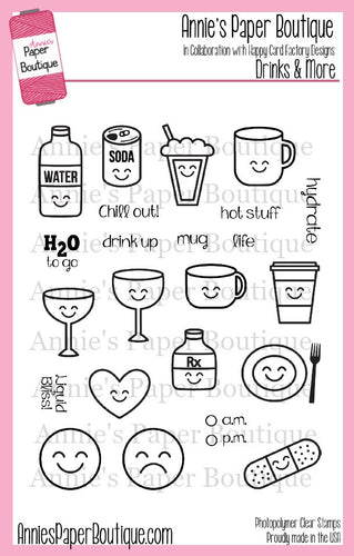 Planner Stamps - Drinks, Coffee, Hydrate, Medicine