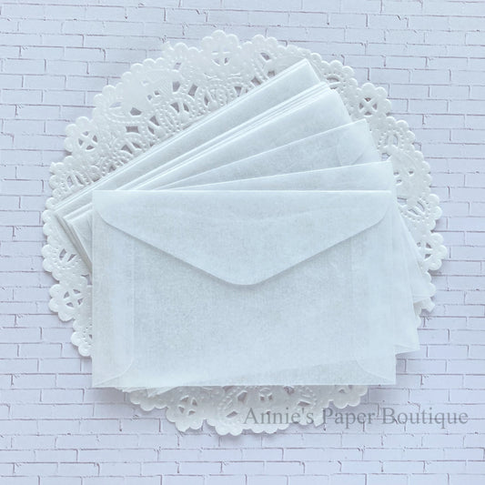 Glassine Envelopes - 3-5/8" x 2"