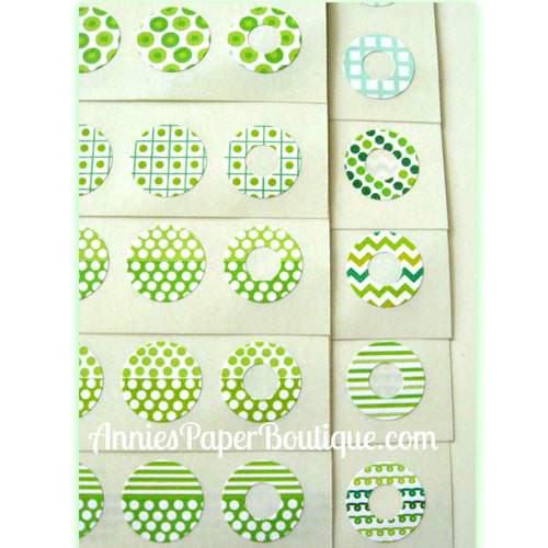 Going Green Trendy Page Dots™ - Hole Reinforcers, Planner Stickers