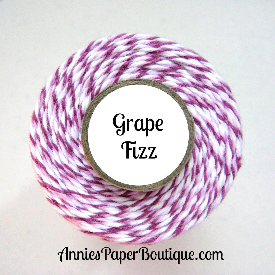Purple, Lavender, and White Trendy Bakers Twine