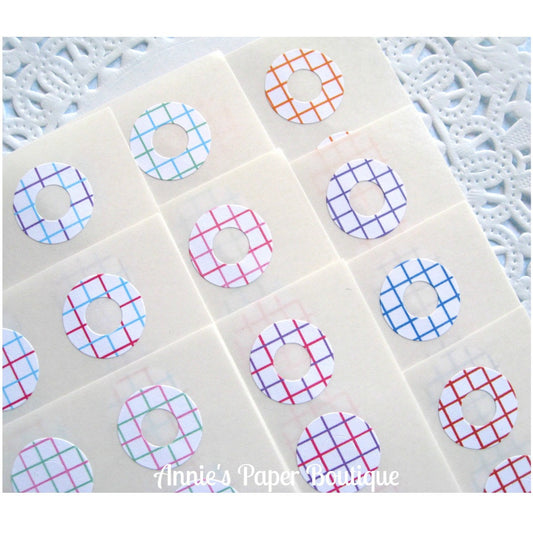 Grid Trendy Page Dots™ - Hole Reinforcers, Planner Stickers