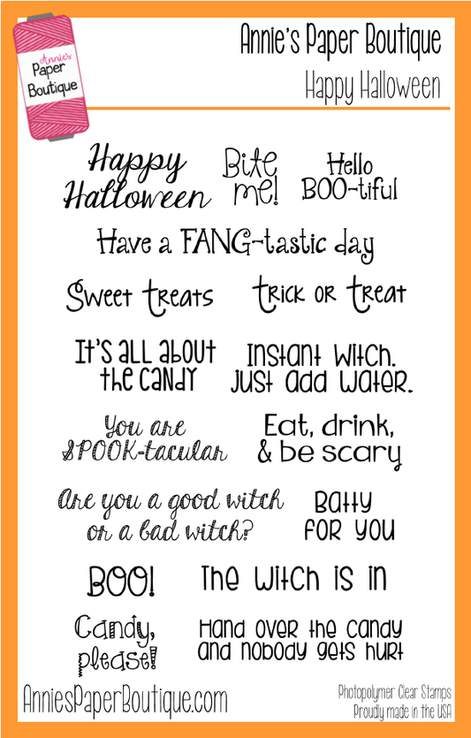 Happy Halloween Stamp Set - 4x6