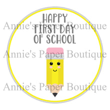 Happy First Day of School Print & Punch Tags