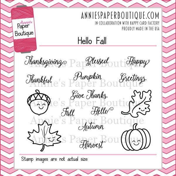 Hello Fall Stamps - 3x4