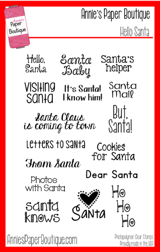 Hello Santa Clear Christmas Stamps