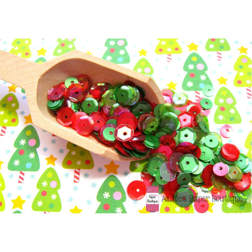 Holly Berry Christmas Sequins