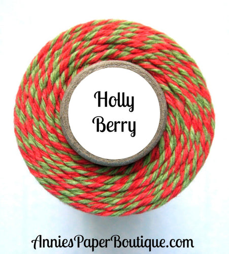 Christmas Red and Green Trendy Bakers Twine