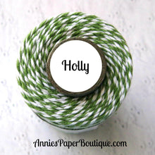 Green and White Trendy Bakers Twine