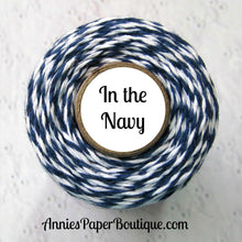 In the Navy Trendy Bakers Twine - Navy Blue & White