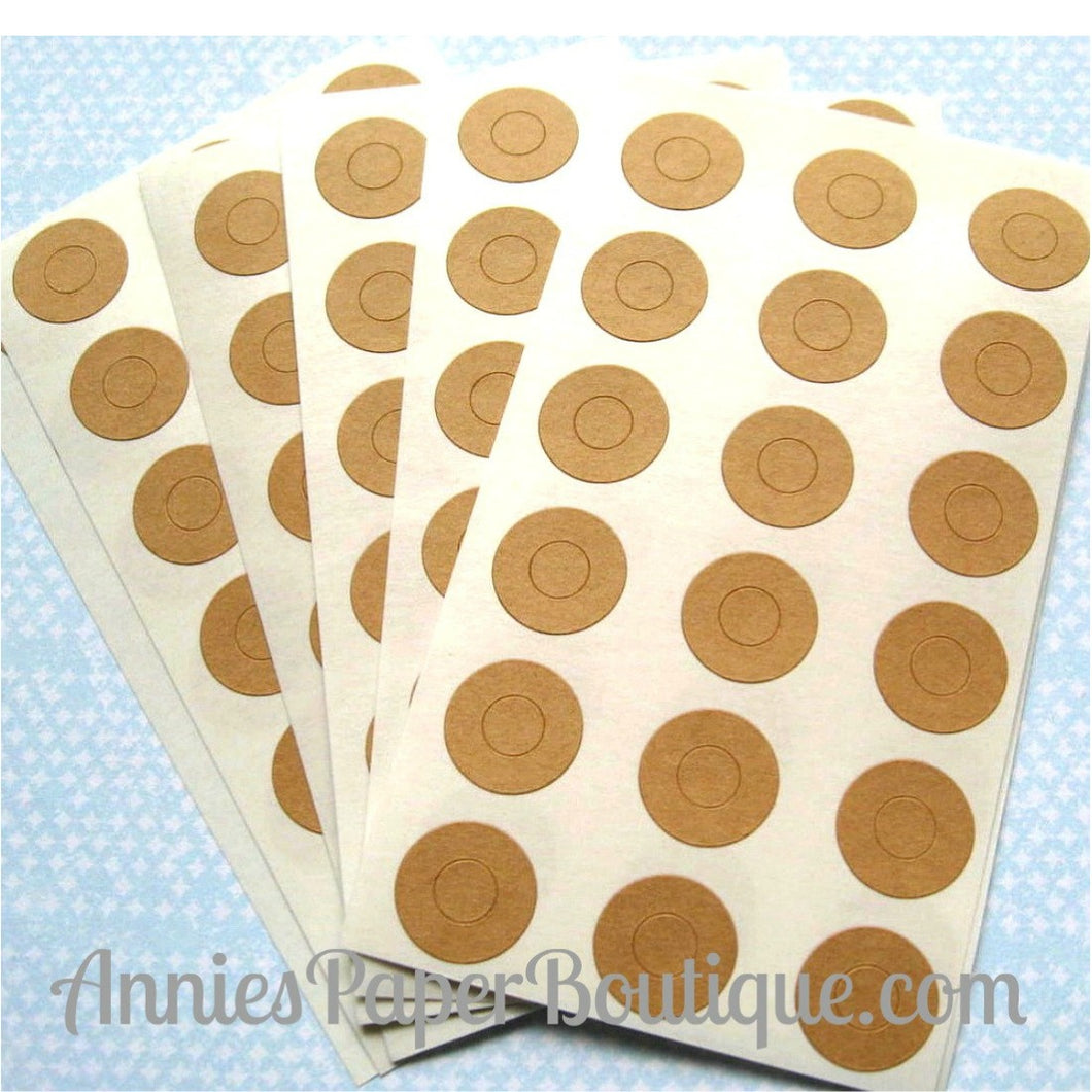 Kraft Brown Reinforcement Stickers