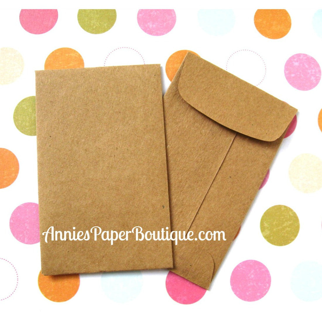 Kraft Coin Envelopes - Tan, Light Brown, Grocery Bag