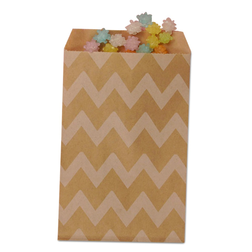 Kraft Chevron Treat Bag 