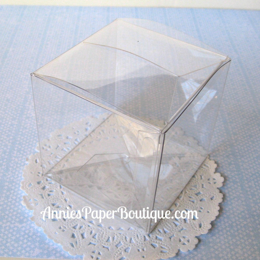 Large Candy Cubes - 3" x 3" Square Clear Boxes