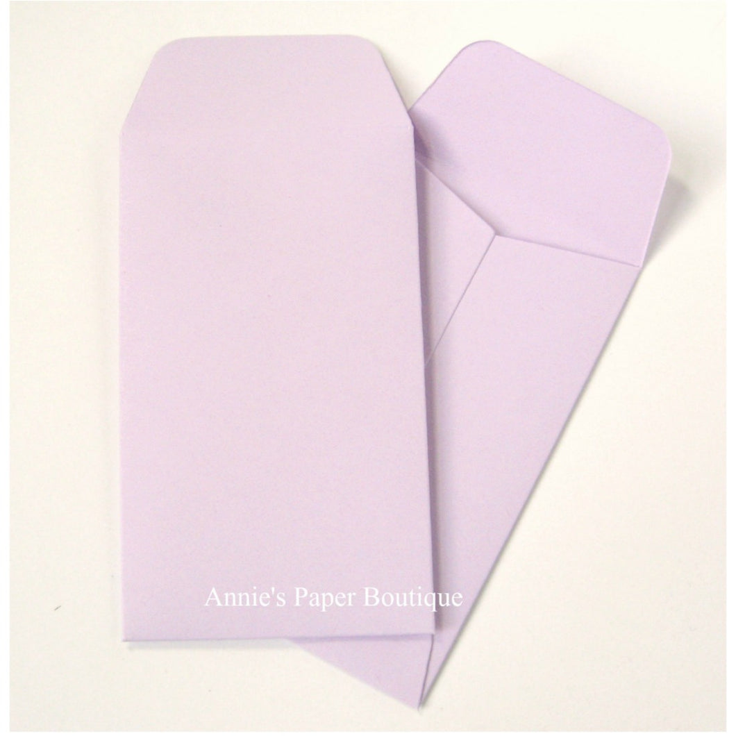 Lavender Purple Mini Seed Packet Envelopes
