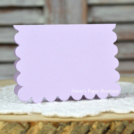 Lavender Scallop Note Cards