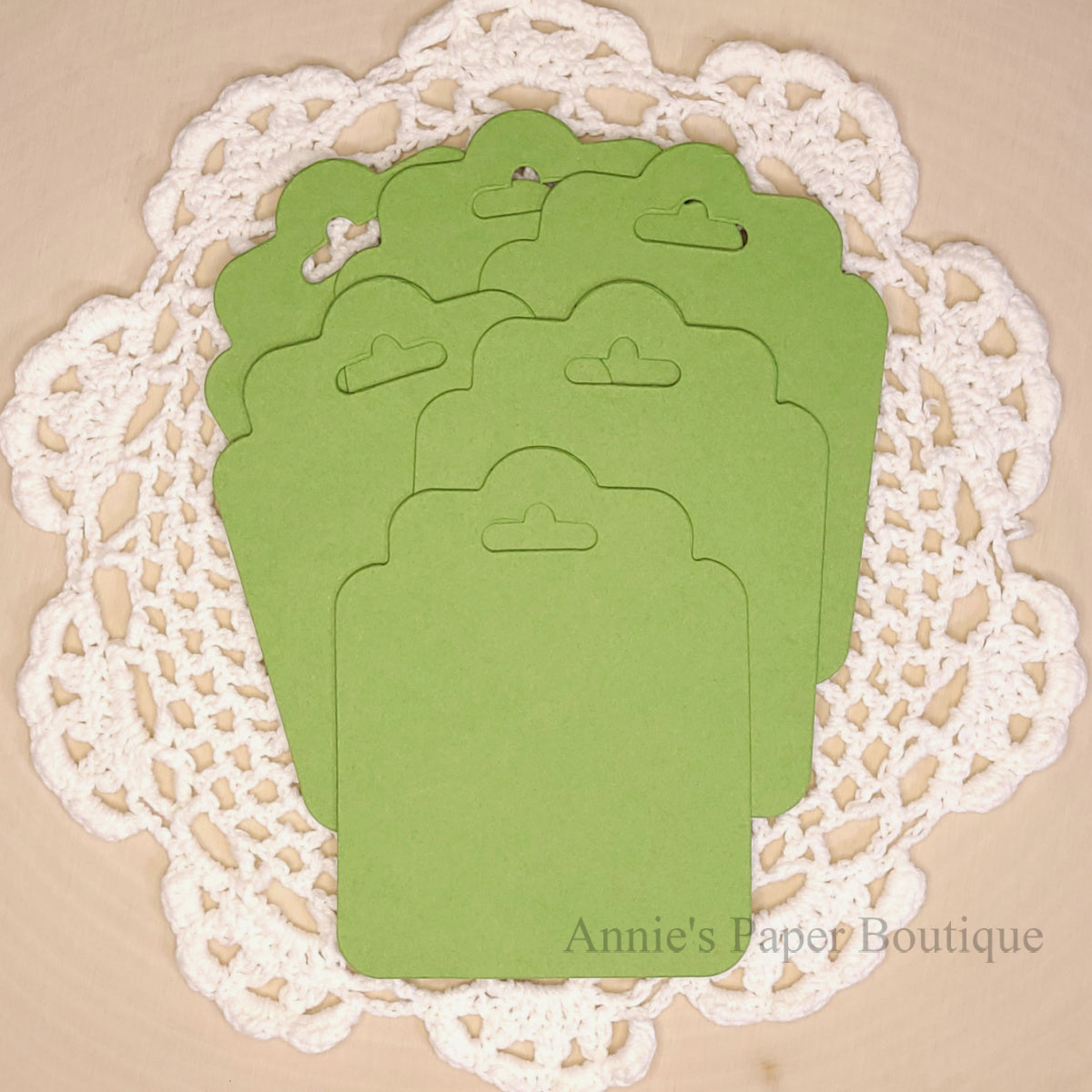 Leaf Green Chunky Tag-Its