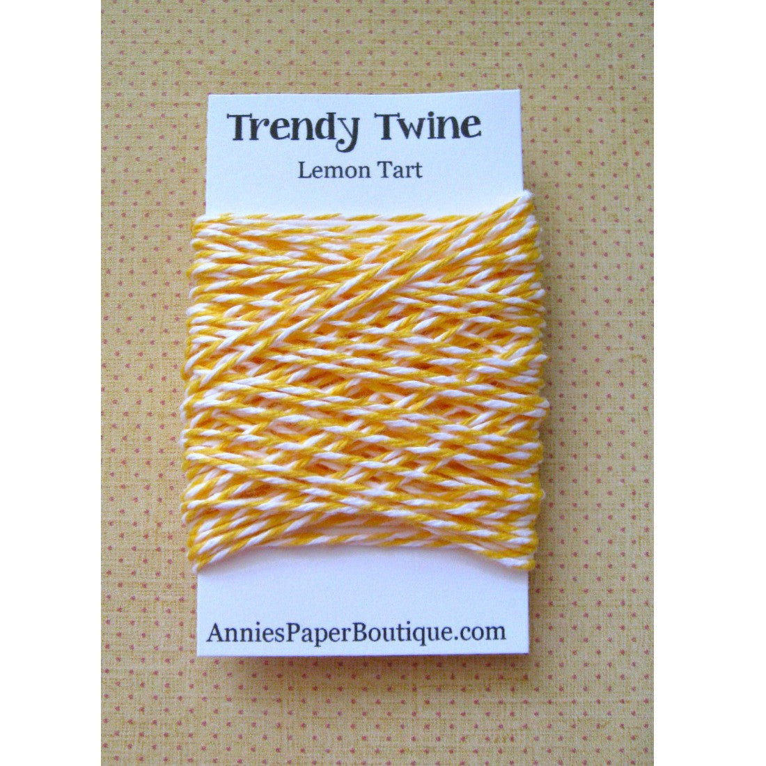 Lemon Tart Trendy Bakers Twine Mini - Yellow and White