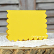 Lemon Yellow Scallop Note Card