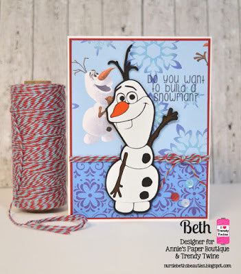 Christmas Card using Let It Snow Christmas Clear Stamp Set 