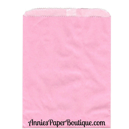 Large Pink Glassine Bags - 5-3/4