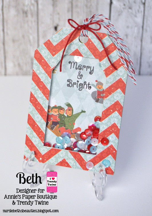 Shaker Card using Merry & Bright Christmas Stamp Set