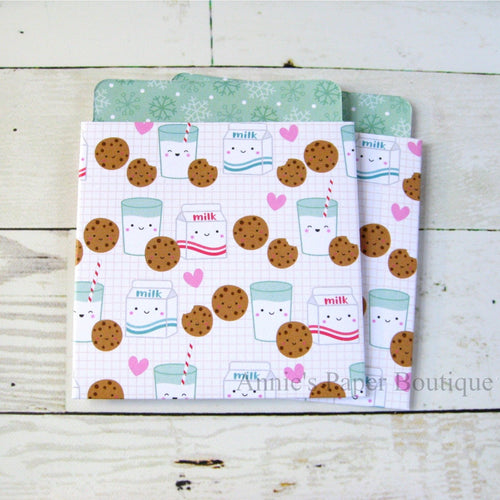 Christmas Milk and Cookies Library Pocket