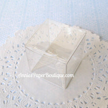 Mini Candy Cubes - 1-1/2" x 1-1/2" Clear Boxes