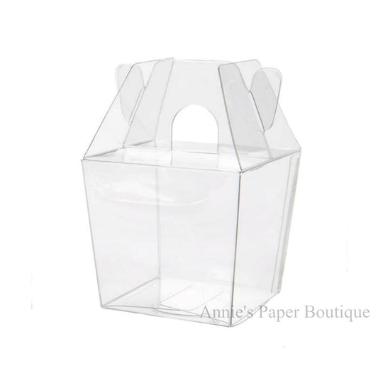 Mini Take Out Boxes - 2-1/4" x 2-1/8" - Clear Boxes - Gable